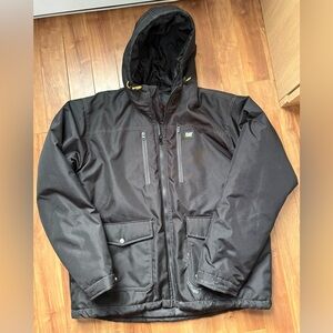 Men's Black Hooded Jacket
